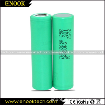 Samsung 25R 2500mah Lithium Battery Rechargeable